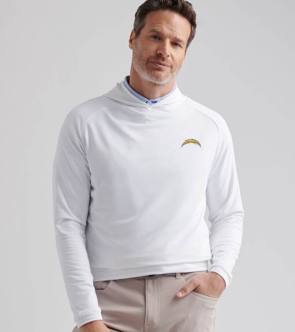 Los Angeles Chargers Pine Performance Hoodie in White