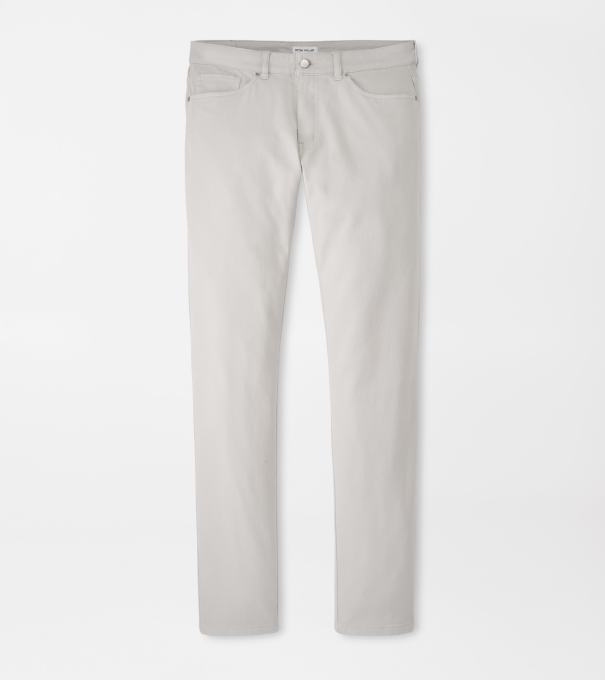 Crown Cotton Canvas Five-Pocket Pant in British Grey