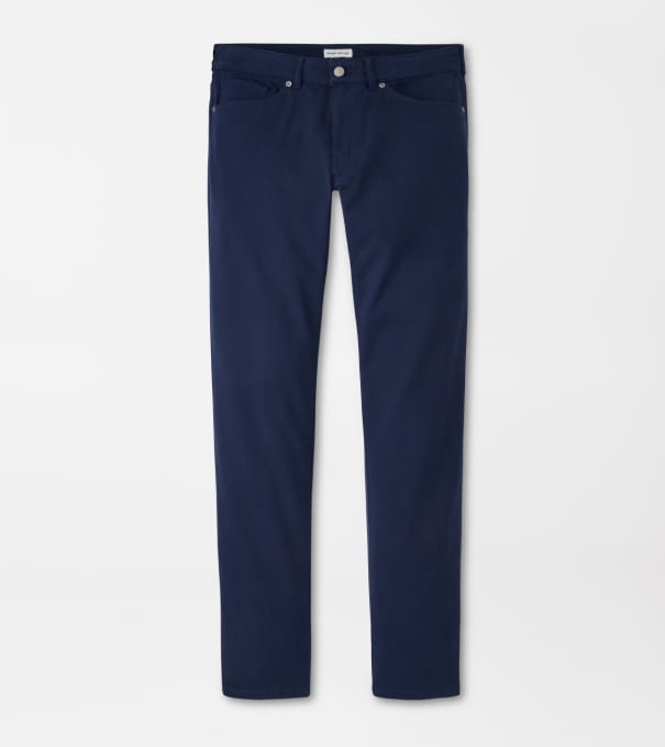 Crown Cotton Canvas Five-Pocket Pant in Navy