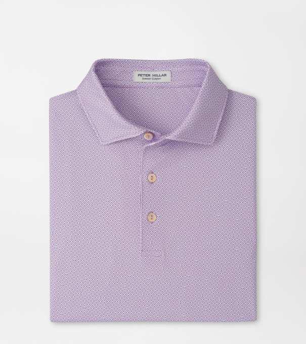 Ashgrove Performance Jersey Polo in PURPLE IRIS