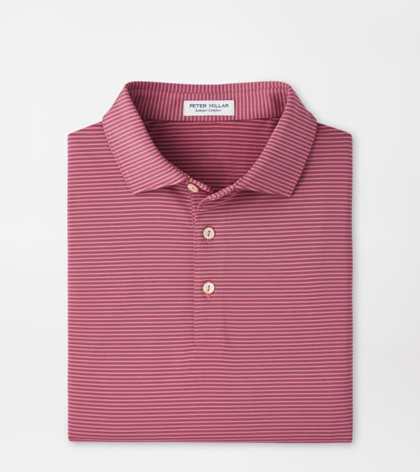 Bolt Performance Jersey Polo in Chili Red