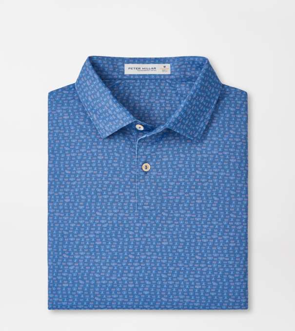 Featherweight Flights Performance Polo in Windsor Blue