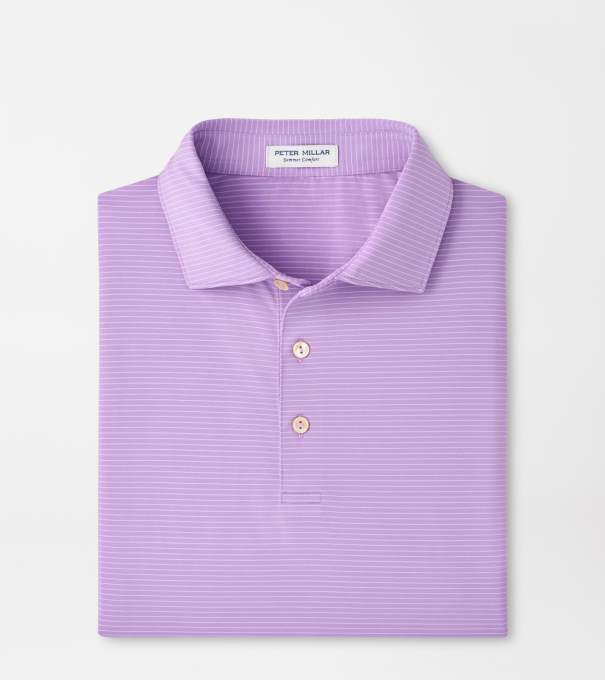 Highlands Performance Jersey Polo in PURPLE IRIS