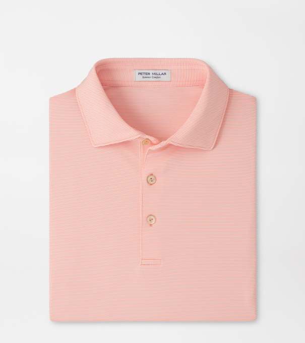Jubilee Performance Jersey Polo in SUMMER APRICOT