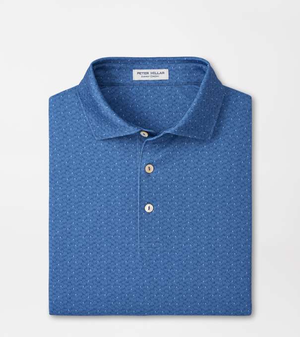 Negroni Performance Jersey Polo in Windsor Blue