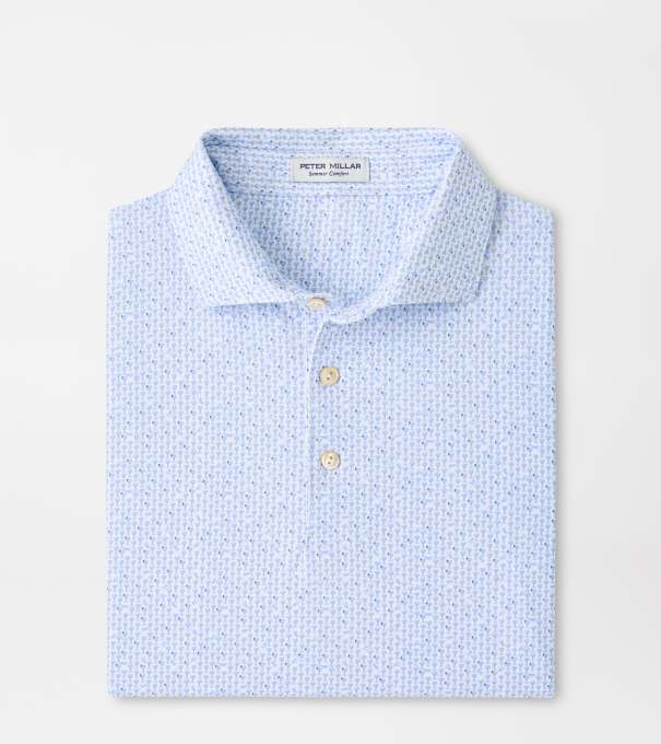 Paper Plane Performance Jersey Polo in White