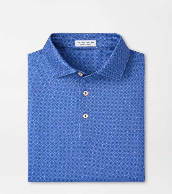 Barrier Performance Jersey Polo in Windsor Blue
