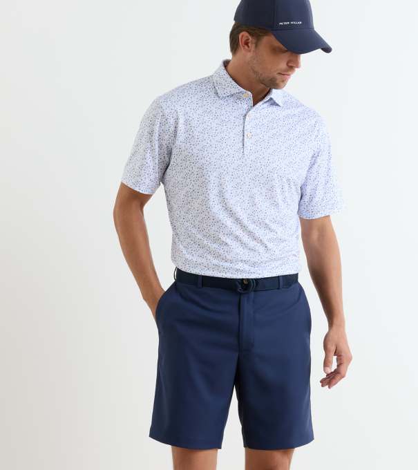 Oyster Roast Performance Jersey Polo in White