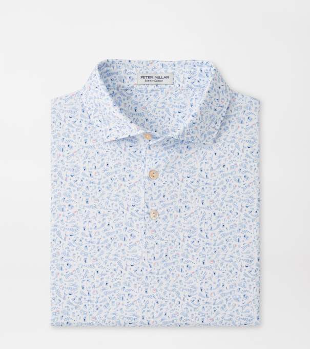 Nice Shot Performance Jersey Polo in White