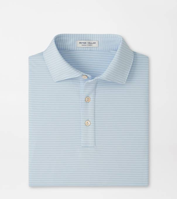 Merion Performance Jersey Polo in Stream Blue