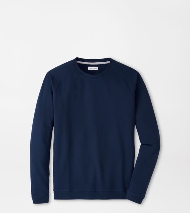 Cradle Piqu&eacute; Performance Crewneck in Navy