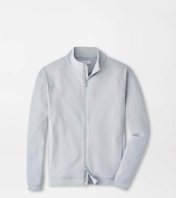 Cradle Piqu&eacute; Performance Full-Zip in British Grey