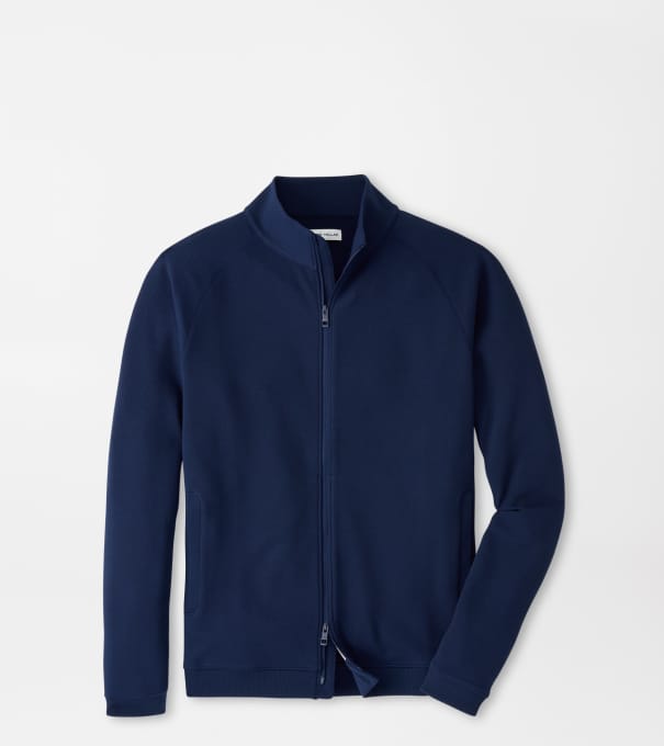 Cradle Piqu&eacute; Performance Full-Zip in Navy