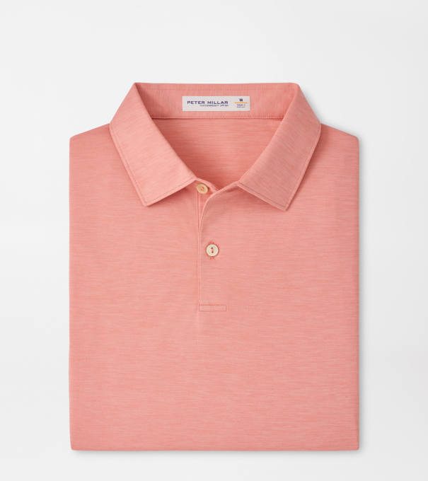 Featherweight M&eacute;lange Performance Polo in VENETIAN PINK