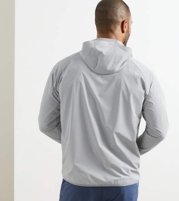 Featherweight Hooded Sun Shell in Gale Grey