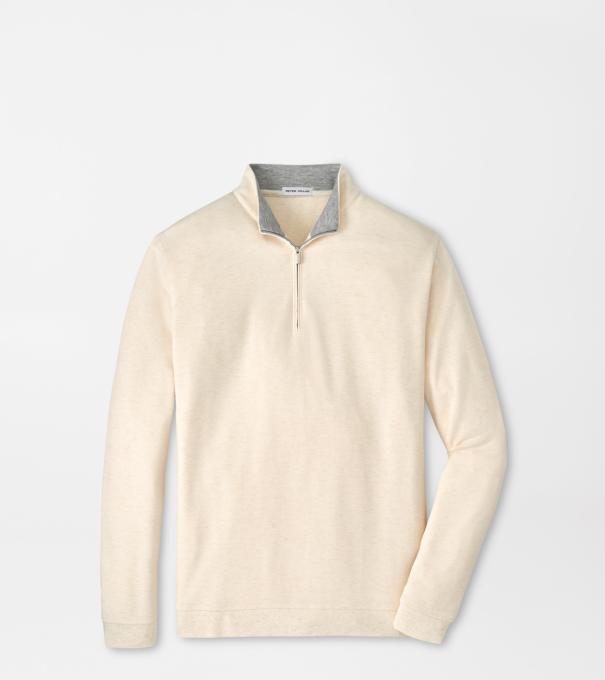 Crown Comfort Quarter-Zip Pullover in Ivory