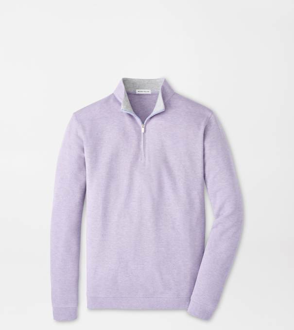 Crown Comfort Quarter-Zip Pullover in LIGHT VIOLET