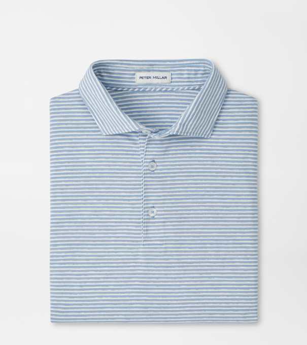 Calvert Crown Flex Cotton Polo in CLOUDY BLUE