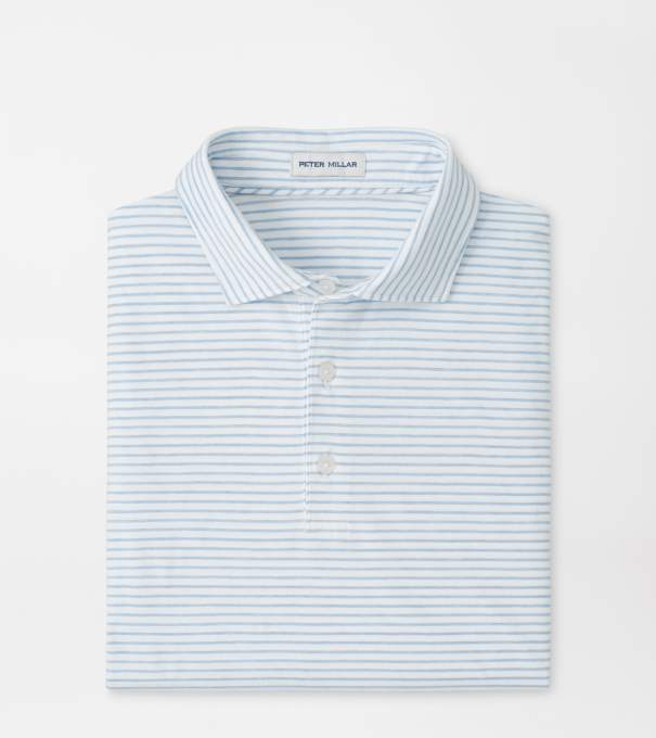 Gilman Crown Flex Cotton Polo in White