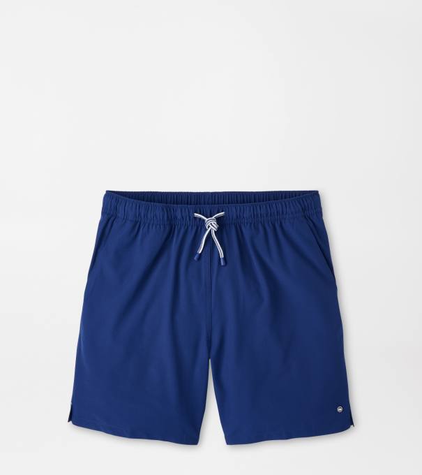 Crown Swim Trunk in Atlantic Blue