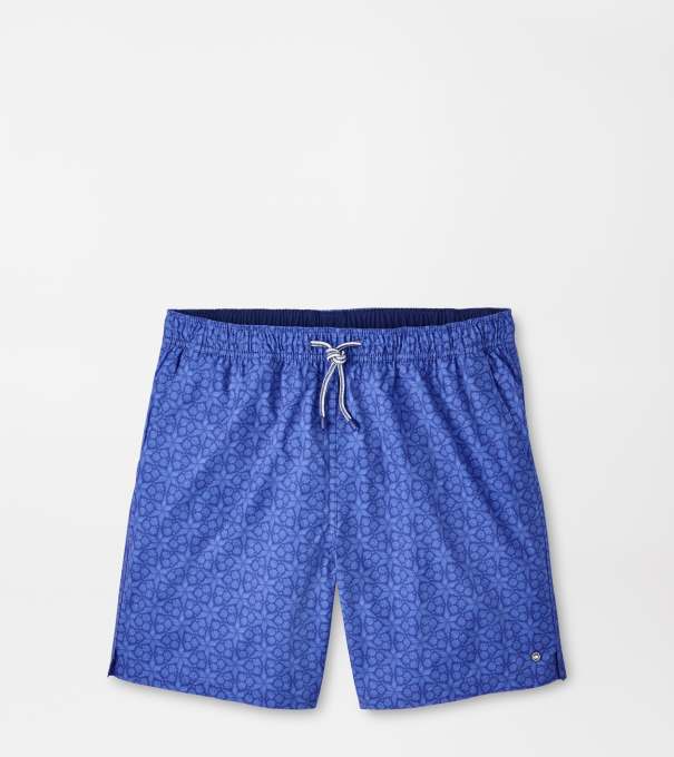 Turritella Crown Swim Trunk in TIDE