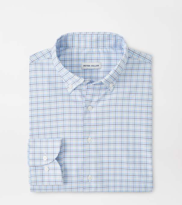 Casey Performance Twill Sport Shirt in Cottage Blue