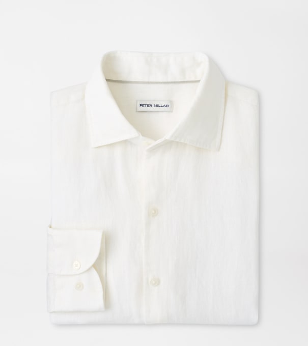 Shoreside Linen Sport Shirt in White