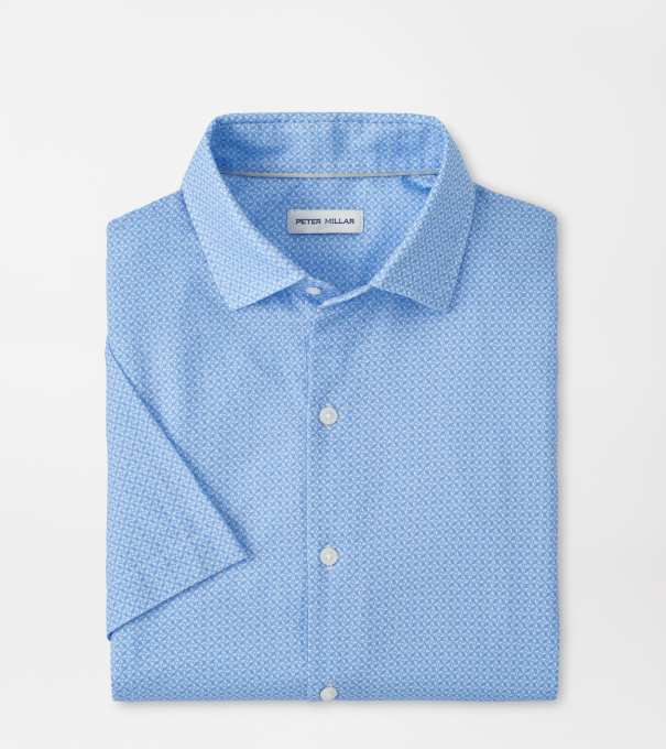 Windsail Cotton Lyocell Sport Shirt in BLUEBIRD