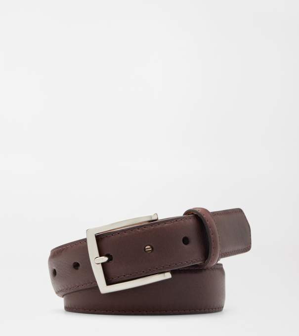 Excursionist Milled Leather Belt in Chocolate