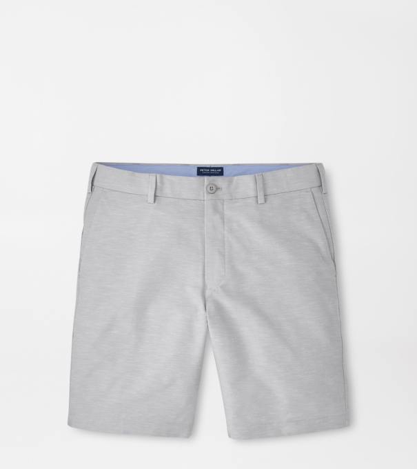 Surge Linen-Blend Performance Short in Gale Grey