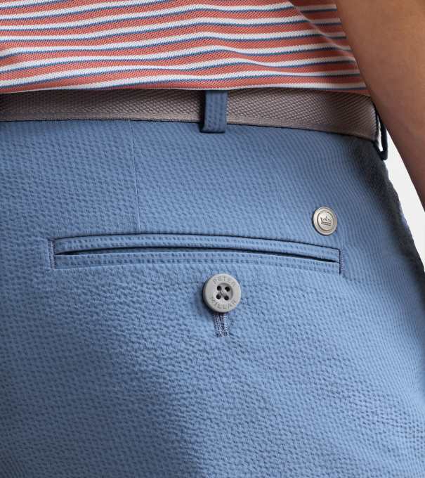 Matlock Seersucker Performance Short in STORM