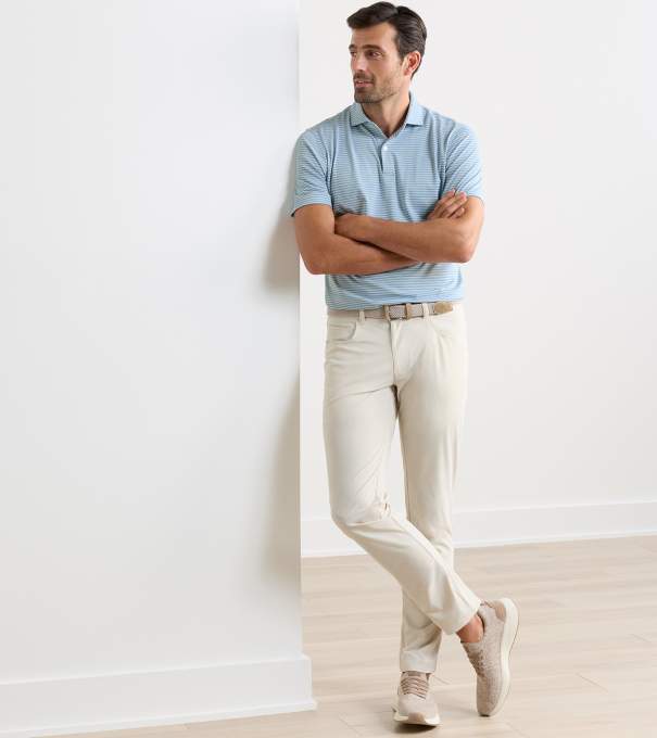 Bingham Performance Five-Pocket Pant in British Cream