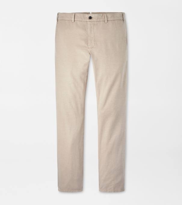 Somerset Flat Front Trouser in Khaki