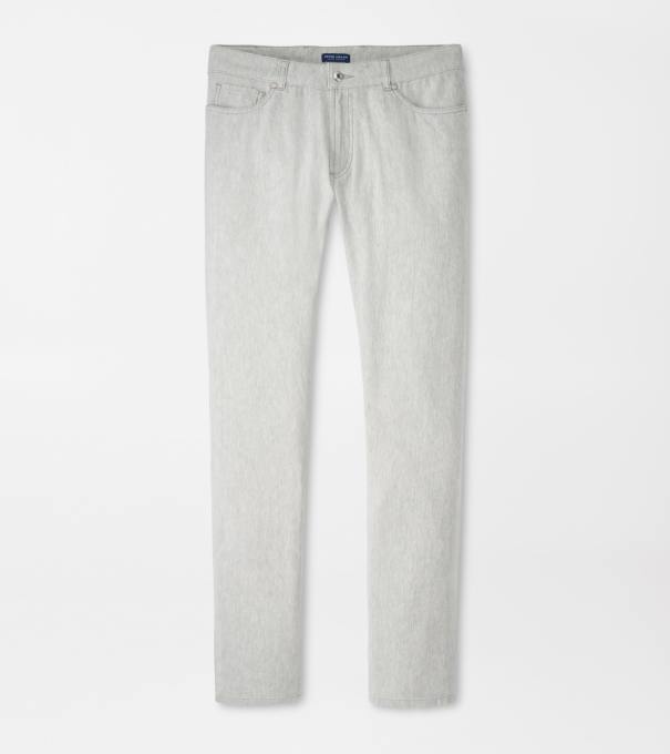 Hampton Twill Five Pocket Trouser in British Grey