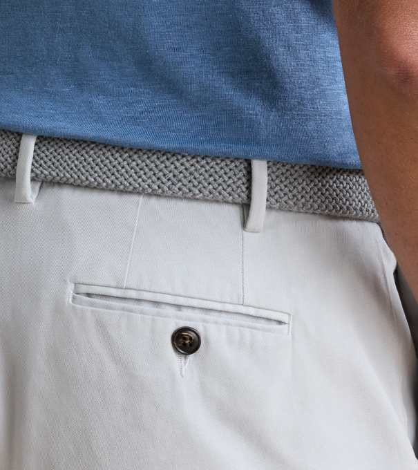 Andrews Flat-Front Short in British Grey