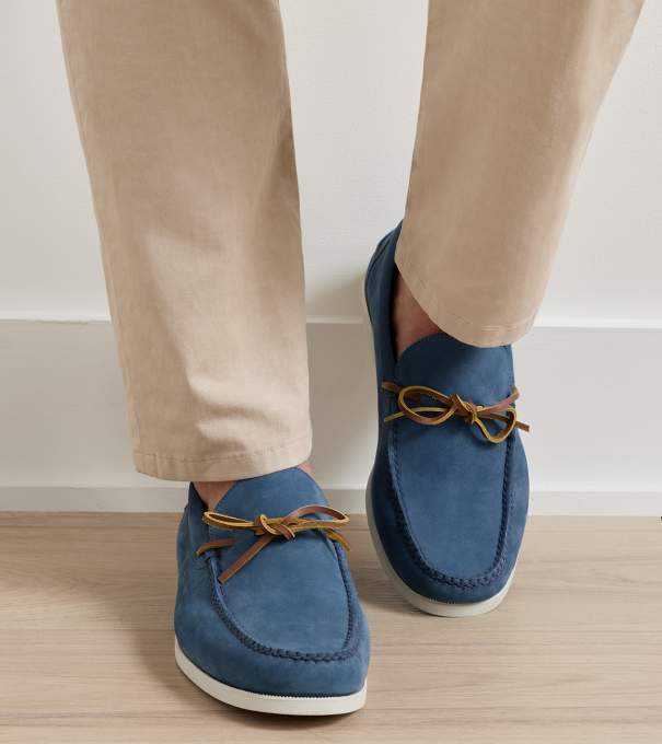 Excursionist Nubuck Boat Shoe in KING BLUE