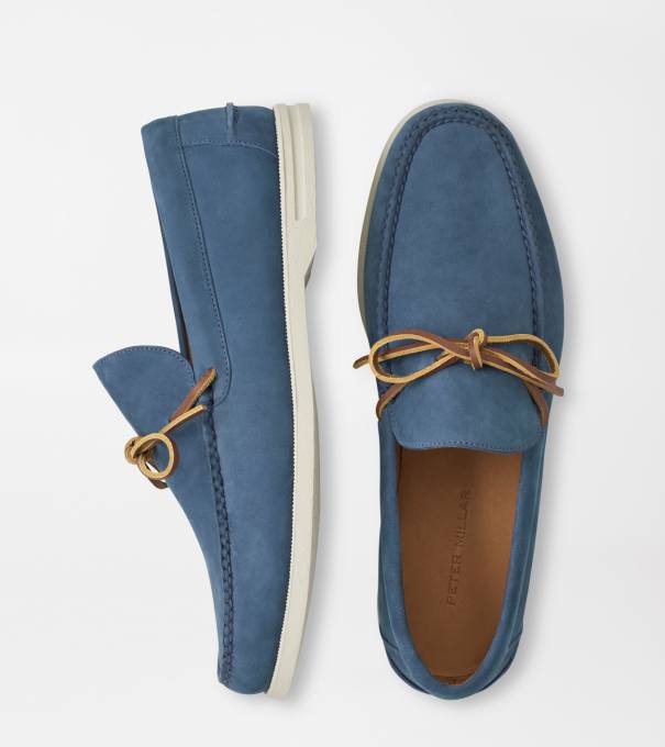Excursionist Nubuck Boat Shoe in KING BLUE