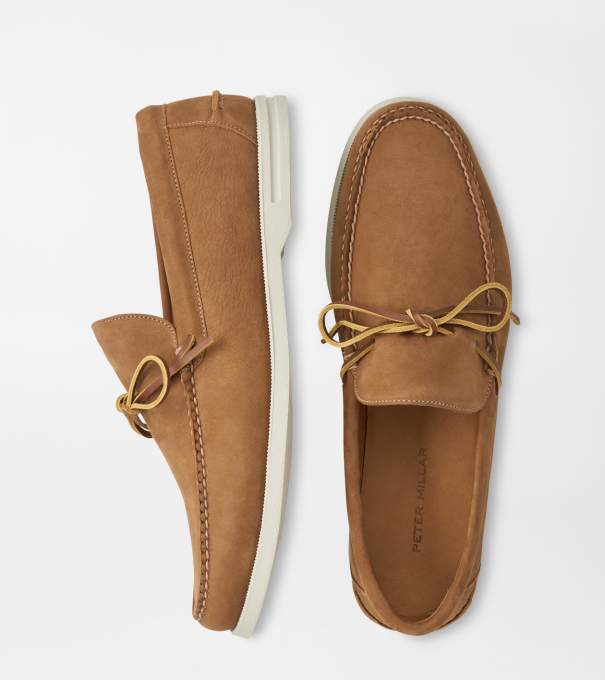 Excursionist Nubuck Boat Shoe in Whiskey