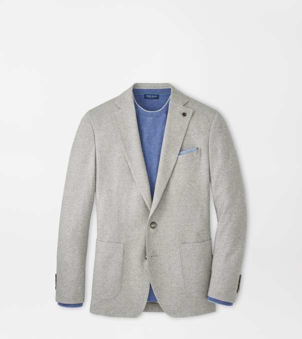Lancaster Knit Soft Jacket in Gale Grey