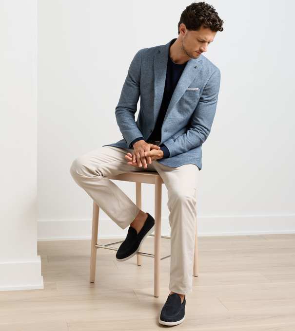 Lancaster Knit Soft Jacket in STORM
