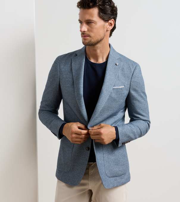 Lancaster Knit Soft Jacket in STORM