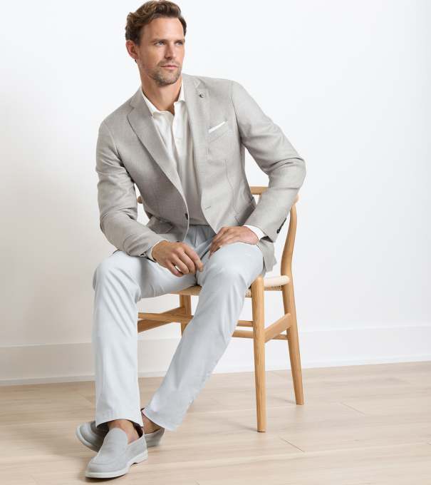 Cypress Houndstooth Soft Jacket in BISCOTTI