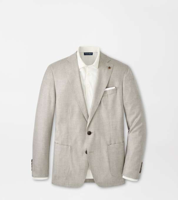 Cypress Houndstooth Soft Jacket in BISCOTTI