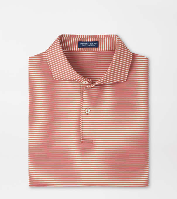 Ballad Performance Jersey Polo in FADED SCARLET