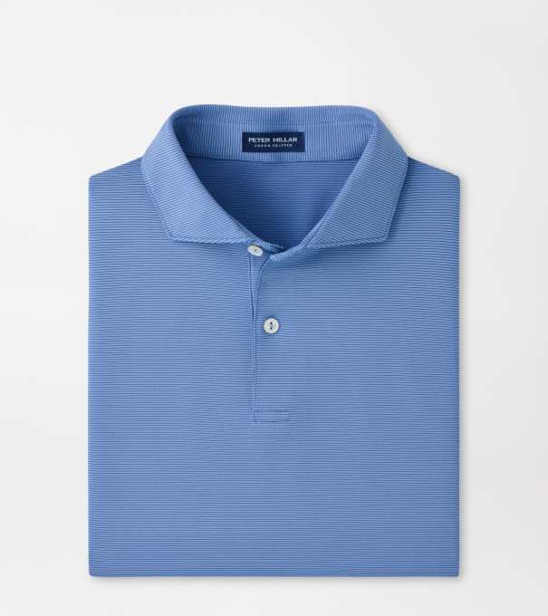 Treble Performance Jersey Polo in Dusk Blue