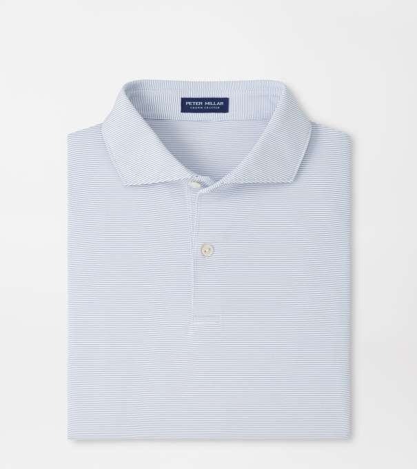 Treble Performance Jersey Polo in White