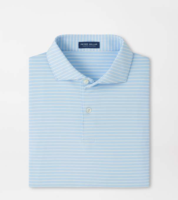 Keynote Performance Jersey Polo in Blue Frost