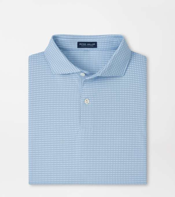 Ponte Performance Jersey Polo in Blue Frost