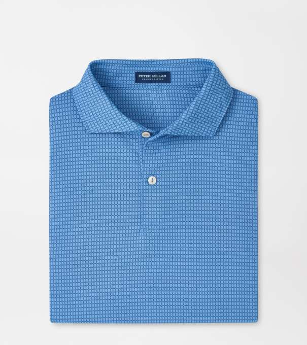 Ponte Performance Jersey Polo in Dusk Blue