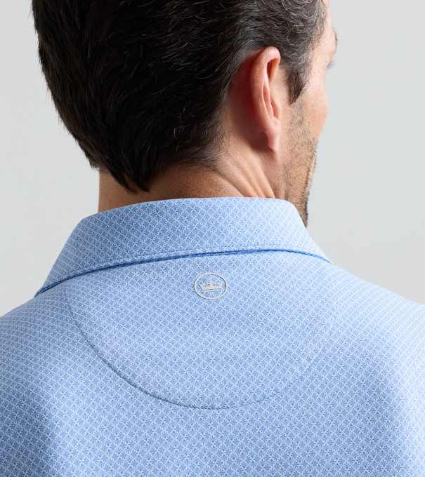 Granada Performance Jersey Polo in Dusk Blue